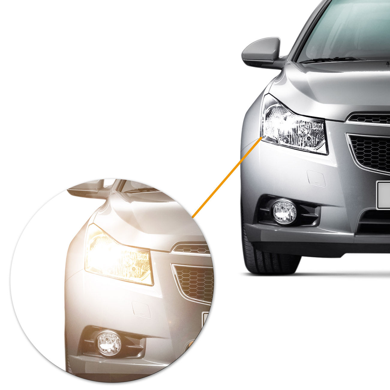 Encontraproduto.com.br - Lâmpada Halógena Standard H3 3200K 3400K 55W 12V Aplicação Farol Original