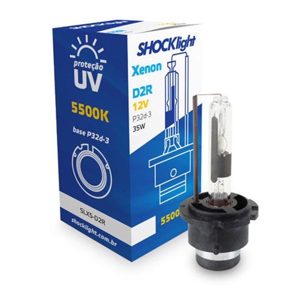 Encontraproduto.com.br - Lâmpada Xenon D2R 5500K 35W 12V Shocklight (Peça)