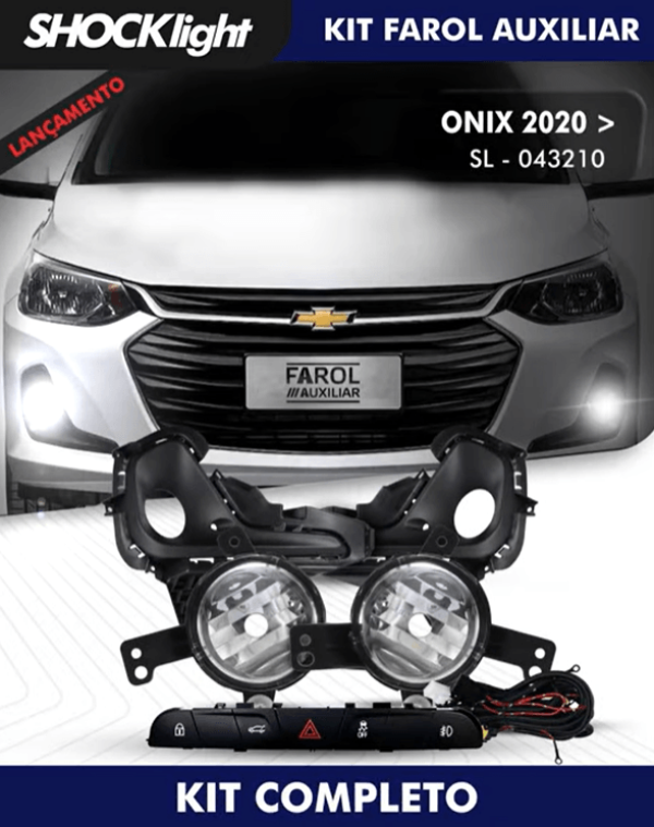 Encontraproduto.com.br - Kit Farol Auxiliar Milha Onix 2020 > Shocklight SL 043210