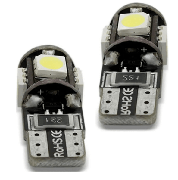 Par Lâmpadas T10 Pingo 5 Leds SMD-5050 Com Canbus SLL-1205 SHOCKLIGHT