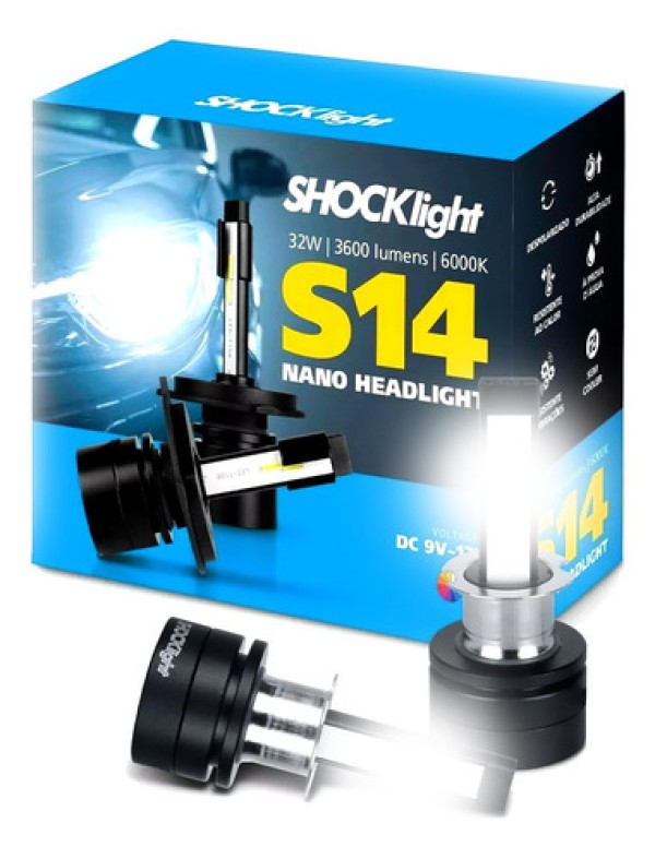 Lampada Super Led Hb-3 Hb-4 S14 6000K