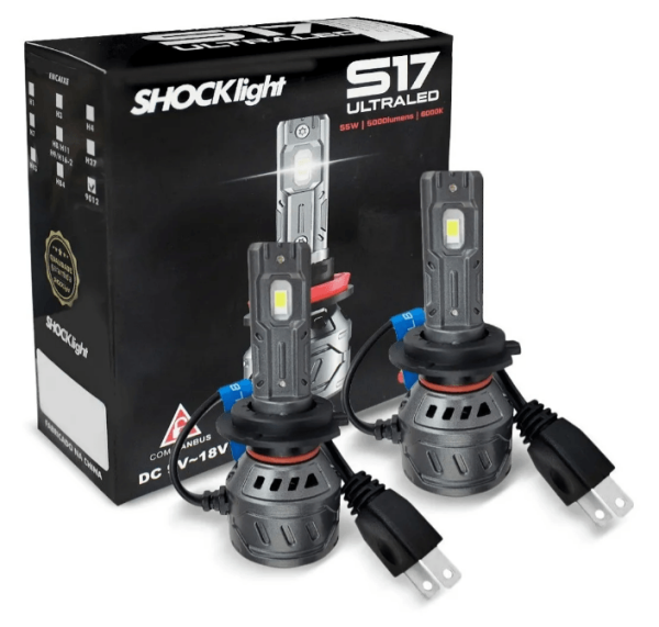 Encontraproduto.com.br - Par Lâmpadas Ultraled S17 Nano H7 6000k 12v 55w 5000lm