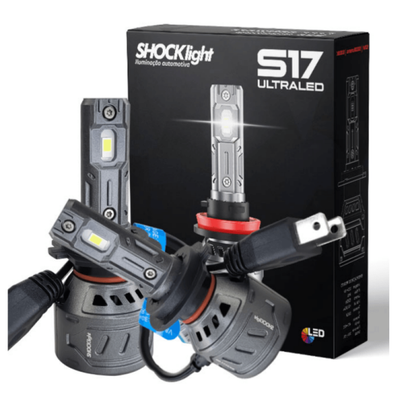 Encontraproduto.com.br - Par Lâmpadas Ultraled S17 Nano H7 6000k 12v 55w 5000lm