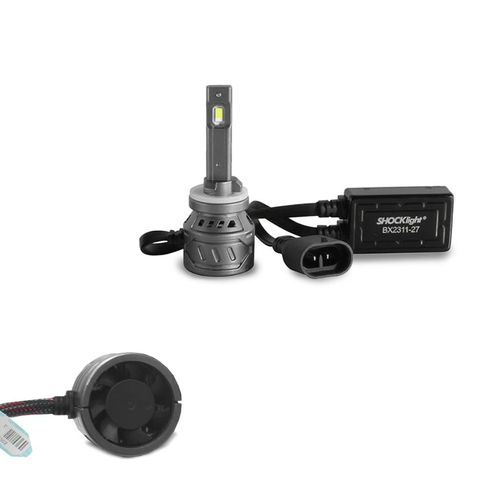 Encontraproduto.com.br - Par Lâmpadas Ultraled S17 Nano H8/h9/h11/h16-2 Shocklight 6000k 12v 55w 5000lm