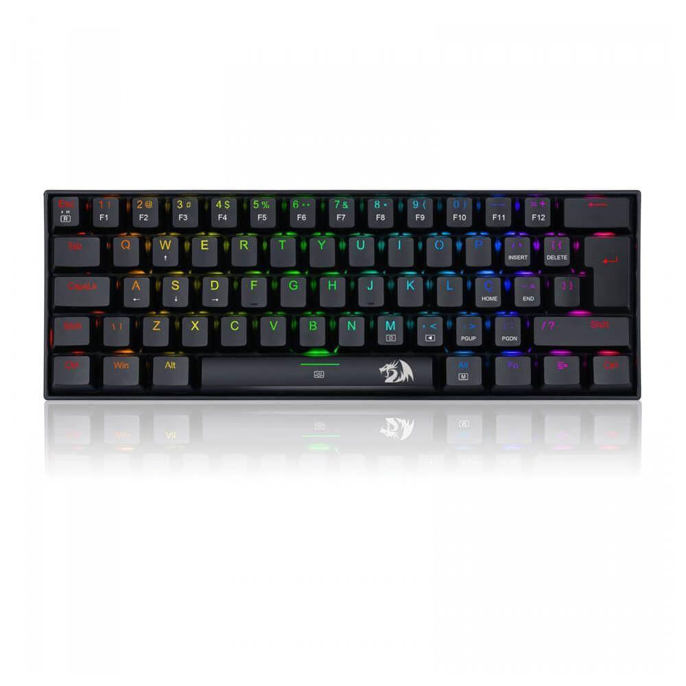 Teclado Gamer Mecânico Redragon Dragonborn, RGB, Preto, Switch Azul - K630RGB-1