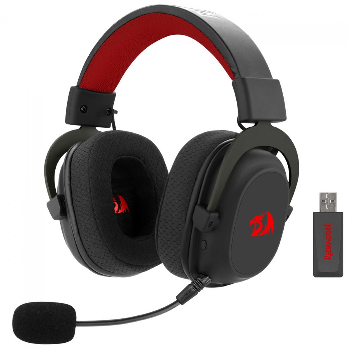 Headset Gamer Redragon Zeus Pro Bluetooth USB Preto