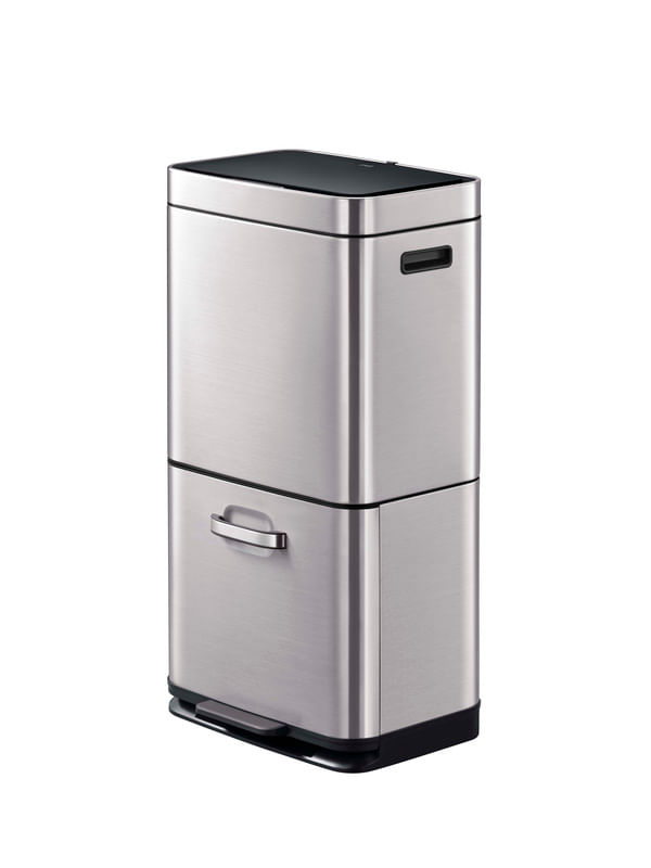 Encontraproduto.com.br - Lixeira Automática Moon 35l + 25l com Gaveta Members Mark