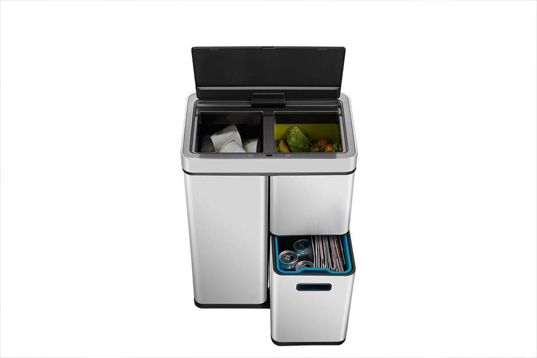 Encontraproduto.com.br - Lixeira Automática Moon 60l Gaveta Members Mark