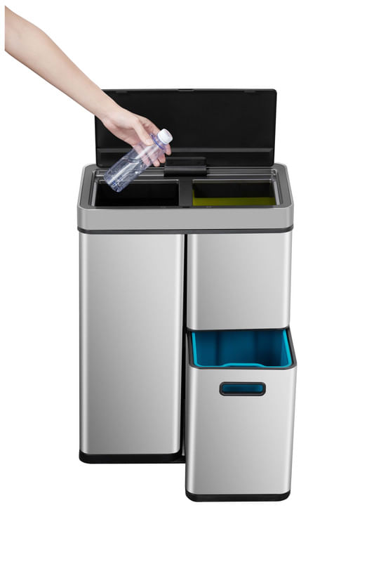 Encontraproduto.com.br - Lixeira Automática Moon 60l Gaveta Members Mark