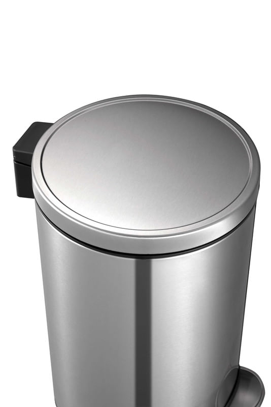 Encontraproduto.com.br - Kit Lixeiras Round 5L 8L e 30L Members Mark Aço Inox