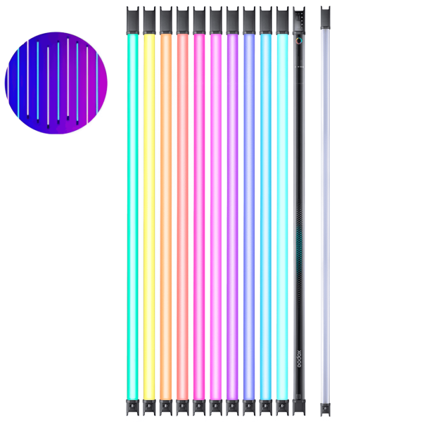 Encontraproduto.com.br - Bastão LED Godox TL180 RGB Tube Light 55w Bluetooth WiFi DMX (180cm)