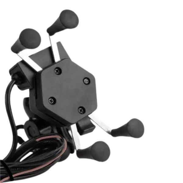 Encontraproduto.com.br - Suporte Celular Moto Com Carregador Universal Usb Turbo Stallion