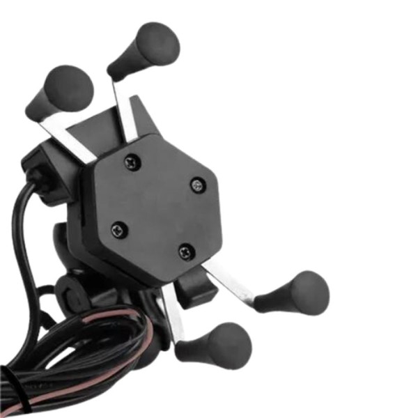 Encontraproduto.com.br - Suporte Celular Moto Com Carregador Universal Usb Turbo Stallion