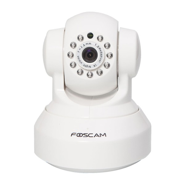 Encontraproduto.com.br - Babá Eletrônica IP - FI9816P Branca - Câmera 1.0 MP, HD e Tecnologia Plug & Play - Foscam