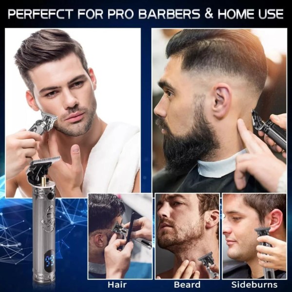 Encontraproduto.com.br - Maquina Corta Cabelo Acabamento Aparador Barbeador Versatil Retrô
