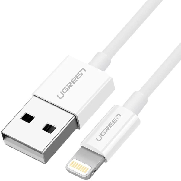 Encontraproduto.com.br - Cabo USB para Lightning 2M US155 Branco - Ugreen