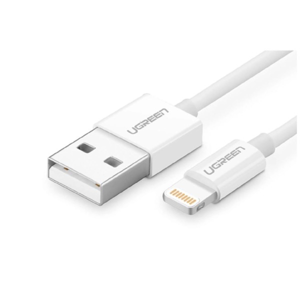 Encontraproduto.com.br - Cabo USB para Lightning 2M US155 Branco - Ugreen