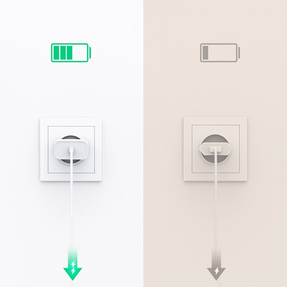 Encontraproduto.com.br - Carregador De Viagem Turbo Ugreen USB Para USB-C 30w Cd177 Branco (MP)