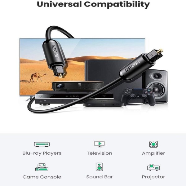 Encontraproduto.com.br - Cabo de Áudio Ugreen Optico 3M AV122 (MP)