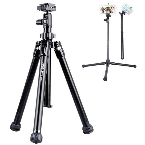 Encontraproduto.com.br - Mini Tripé / Monopé Portátil Kingjoy SC056 Compacto Cabeça Ball com Ângulo Baixo