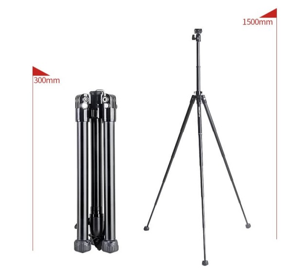 Encontraproduto.com.br - Mini Tripé / Monopé Portátil Kingjoy SC056 Compacto Cabeça Ball com Ângulo Baixo