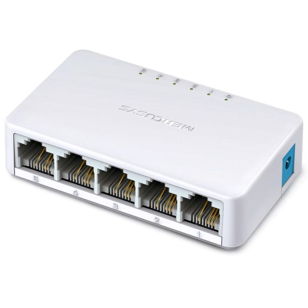 Encontraproduto.com.br - Switch De Mesa Mercusys MS105, 10/100 Mbps, Branco - MCS0019