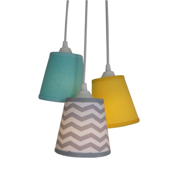 Encontraproduto.com.br - Lustre Pendente Luminária Teto Cacho Tecido Bivolt
