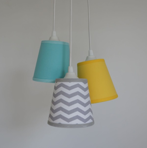 Encontraproduto.com.br - Lustre Pendente Luminária Teto Cacho Tecido Bivolt