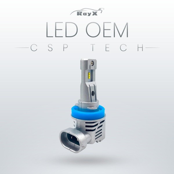 Encontraproduto.com.br - Kit Lâmpada Super LED OEM H27 CSP 5000Lm 6000K IP68 Rayx