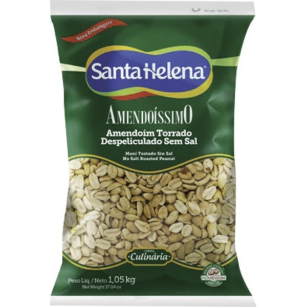 Encontraproduto.com.br - Amendoim Torrado Santa Helena Sem sal Pacote com 1,050kg