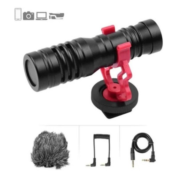 Encontraproduto.com.br - Microfone Shotgun Boya BY-MM1 para Câmeras e Smartphone