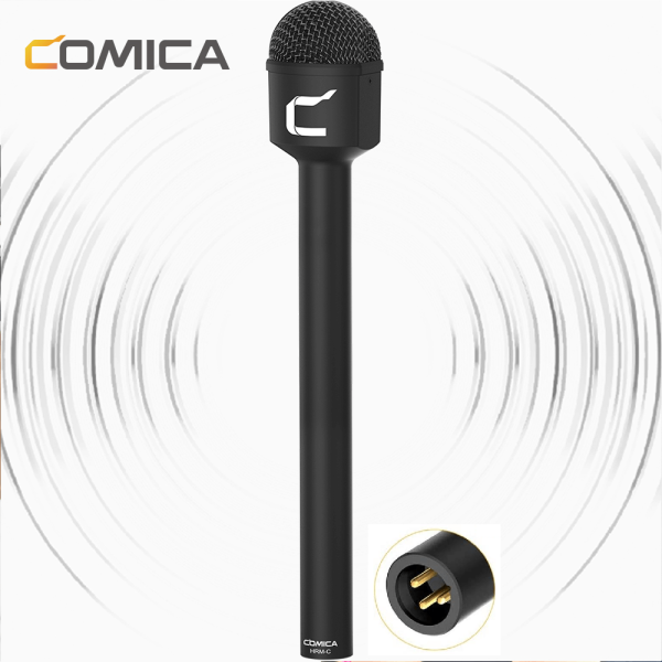 Encontraproduto.com.br - Microfone Repórter Comica Audio HRM-C Portátil Omnidirecional XLR
