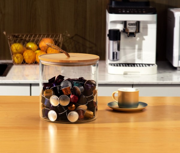 Encontraproduto.com.br - Pote Multiuso Bamboo Members Mark 5,6l