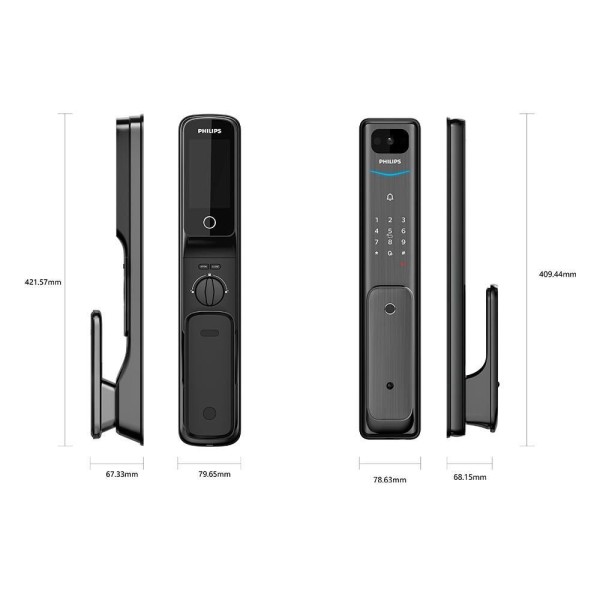Encontraproduto.com.br - Fechadura Digital Easykey Alpha-vp Preta Philips