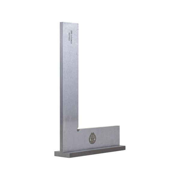 Encontraproduto.com.br - Esquadro de precisão com base 150x100mm em aço inoxidável superfície lapidada DIN875/0 Werka 240-0856