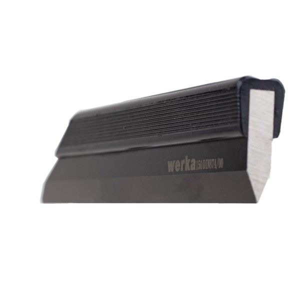Encontraproduto.com.br - Régua de luz com fio retificada e lapidada 150mm DIN874/00 aço especial endurecido OxiBlack Werka 241-1396
