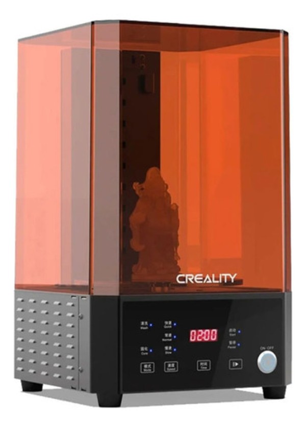 Encontraproduto.com.br - Máquina Creality De Lavagem E Cura 3d Creality Uw-01 Preto Com Laranja Bivolt