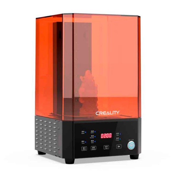 Encontraproduto.com.br - Máquina Creality De Lavagem E Cura 3d Creality Uw-01 Preto Com Laranja Bivolt