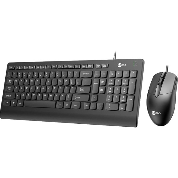 Encontraproduto.com.br - Kit Teclado e Mouse Lecoo CM103 USB Preto
