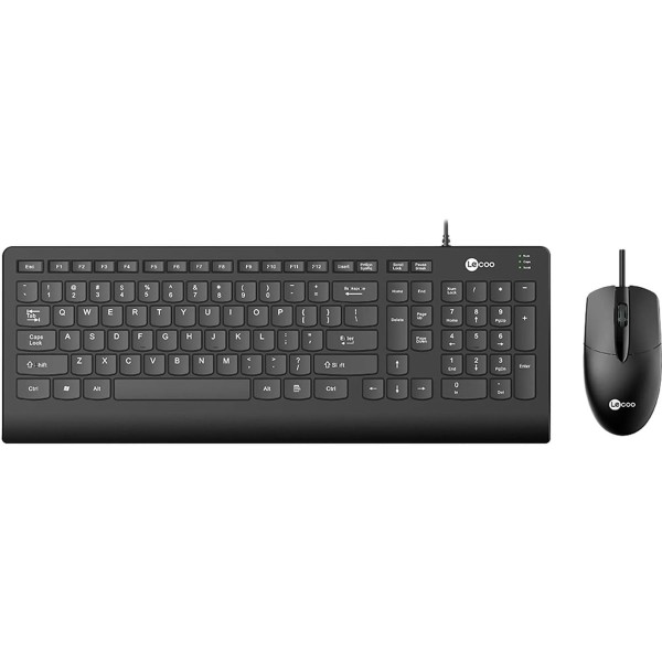 Encontraproduto.com.br - Kit Teclado e Mouse Lecoo CM103 USB Preto