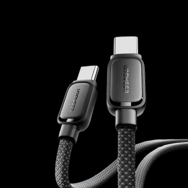 Encontraproduto.com.br - Cabo USB-C para USB-C 1.0M Magnético 60W Preto EXCTT2-TD01-P - Essager