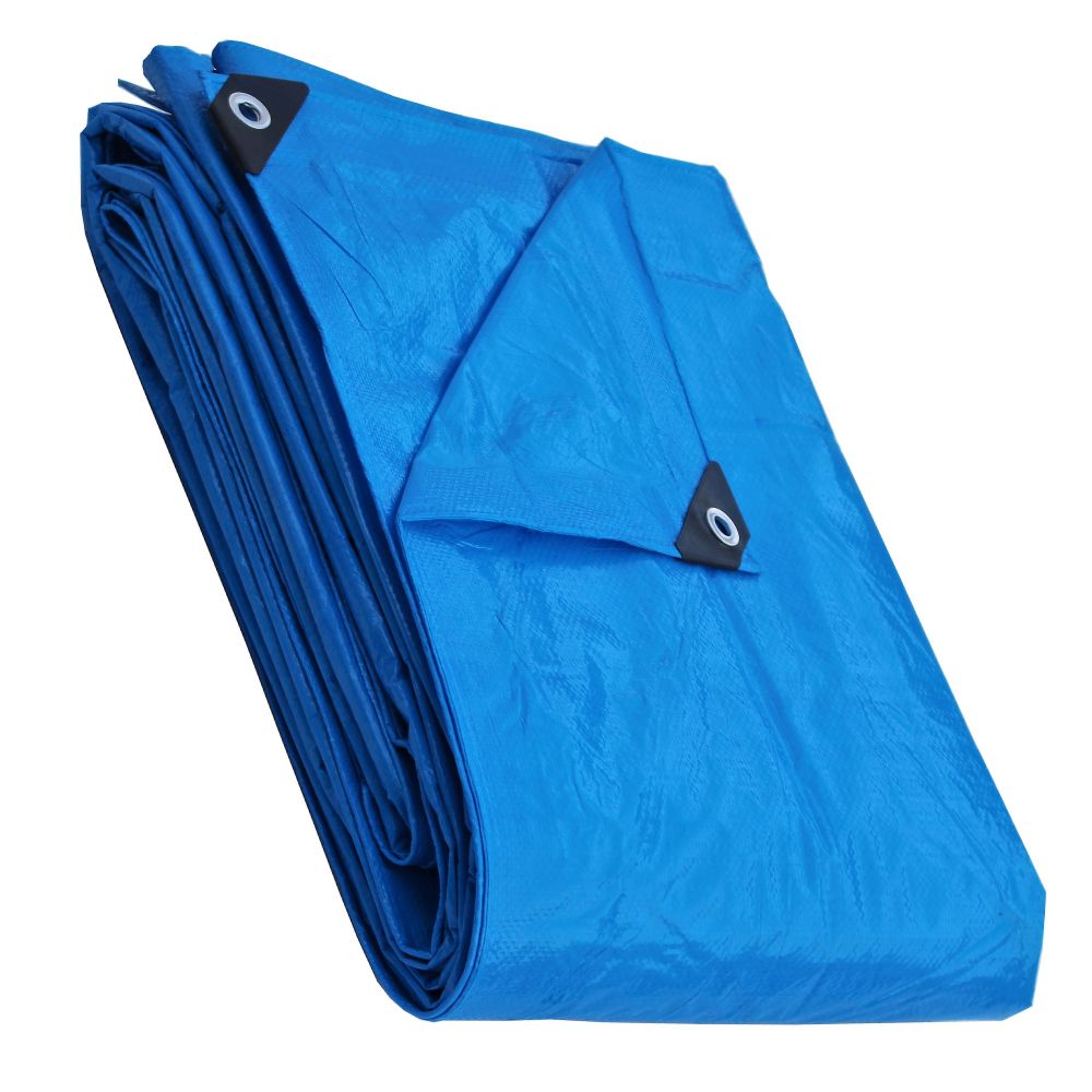 Encontraproduto.com.br - Lona Carreteiro Azul 150 Micras 2x2m 4m2 Construmarcas