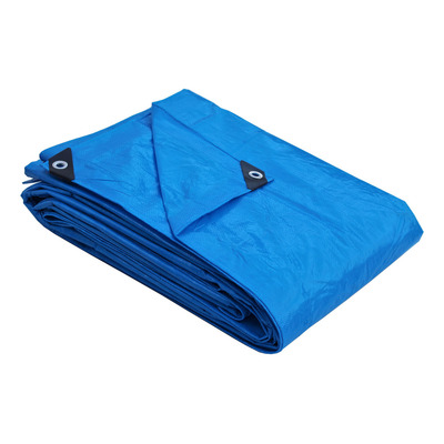 Encontraproduto.com.br - Lona Carreteiro Azul 150 Micras 7x5m 35m² Construmarcas