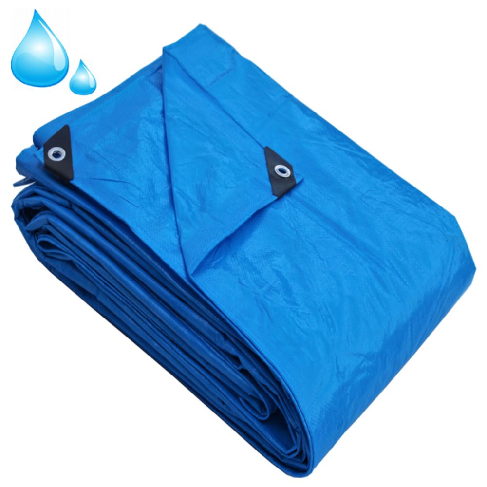 Encontraproduto.com.br - Lona Carreteiro Azul 150 Micras 7x5m 35m² Construmarcas