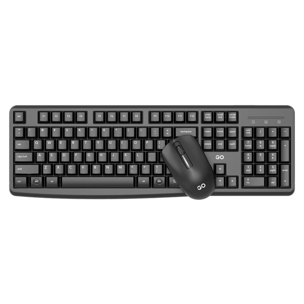 Encontraproduto.com.br - Kit Teclado E Mouse Sem Fio Fantech Go Wk894 Preto (MP)