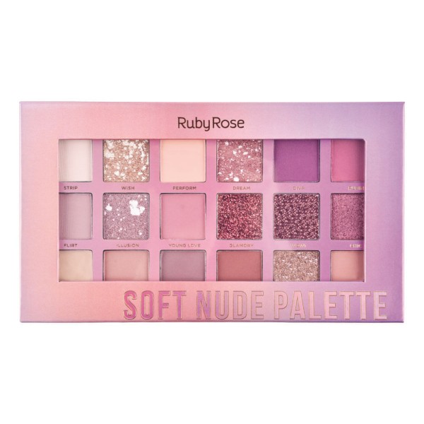 Encontraproduto.com.br - Nova Paleta De Sombra Soft Nude Ruby Rose