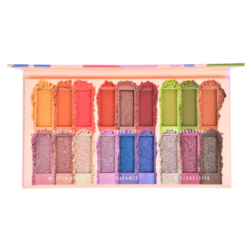 Encontraproduto.com.br - Paleta de Sombras Ruby Rose Ruby Rose Mood Type HB-1054 18 Cores