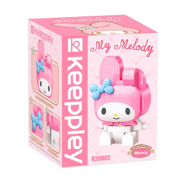 Encontraproduto.com.br - Bloco de montar My Melody Hello Kitty e Amigos KP000002 Keeppley