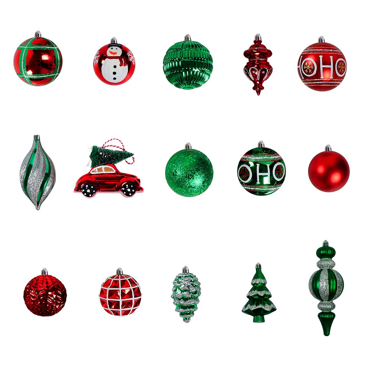Encontraproduto.com.br - Conjunto Ornamentos Natal Members Mark 21 Peças