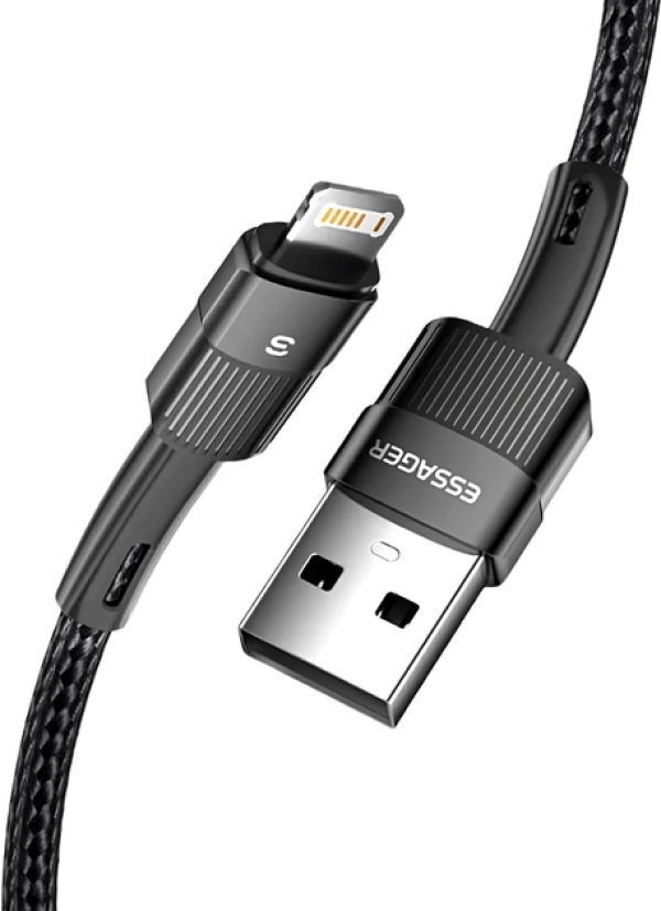 Encontraproduto.com.br - Cabo USB para Lightning 1.0M Nylon EXCL-XC01 Preto - Essager